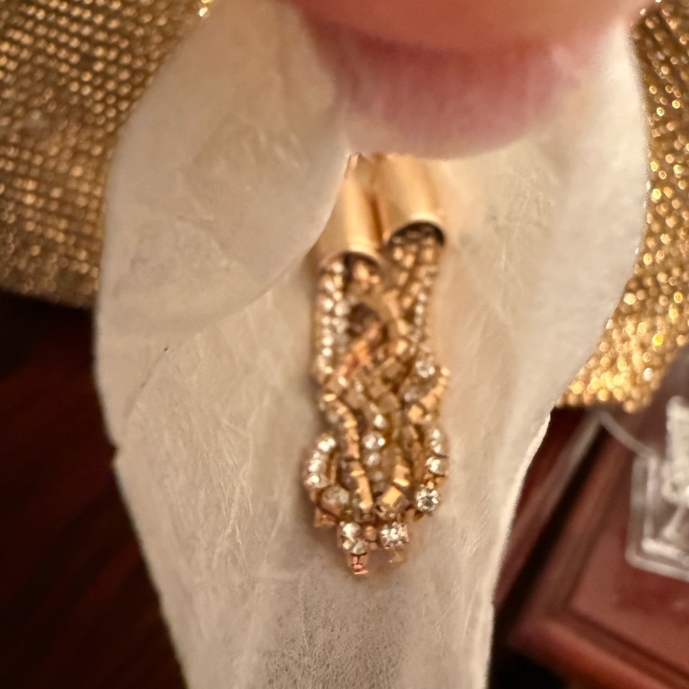 Gold Rhinestone Evening Clutch - Picture 8 of 11